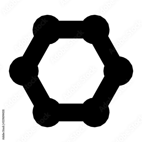 Molecule Flat Vector Icon