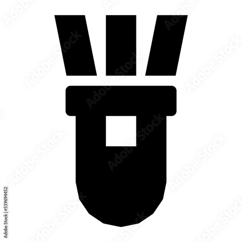 Torch Flat Vector Icon