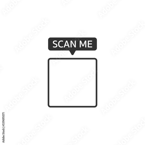 Free Download Scan me icon, QR code frame. Qr code template for mobile app. - GFXLoad