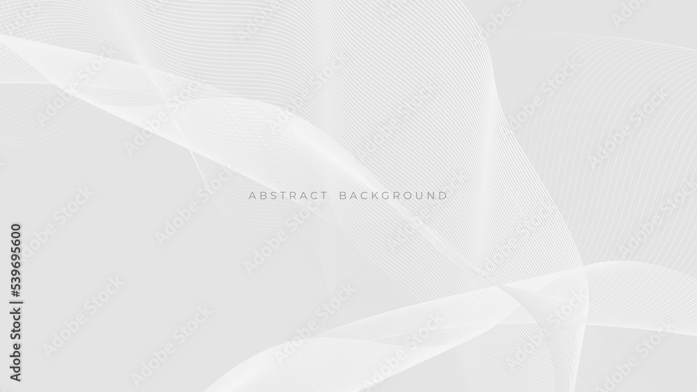 Abstract light gray and white line curve smooth modern wave texture with space background vector illustration Abstract light gray and white line curve smooth modern wave texture with space background vector illustration
