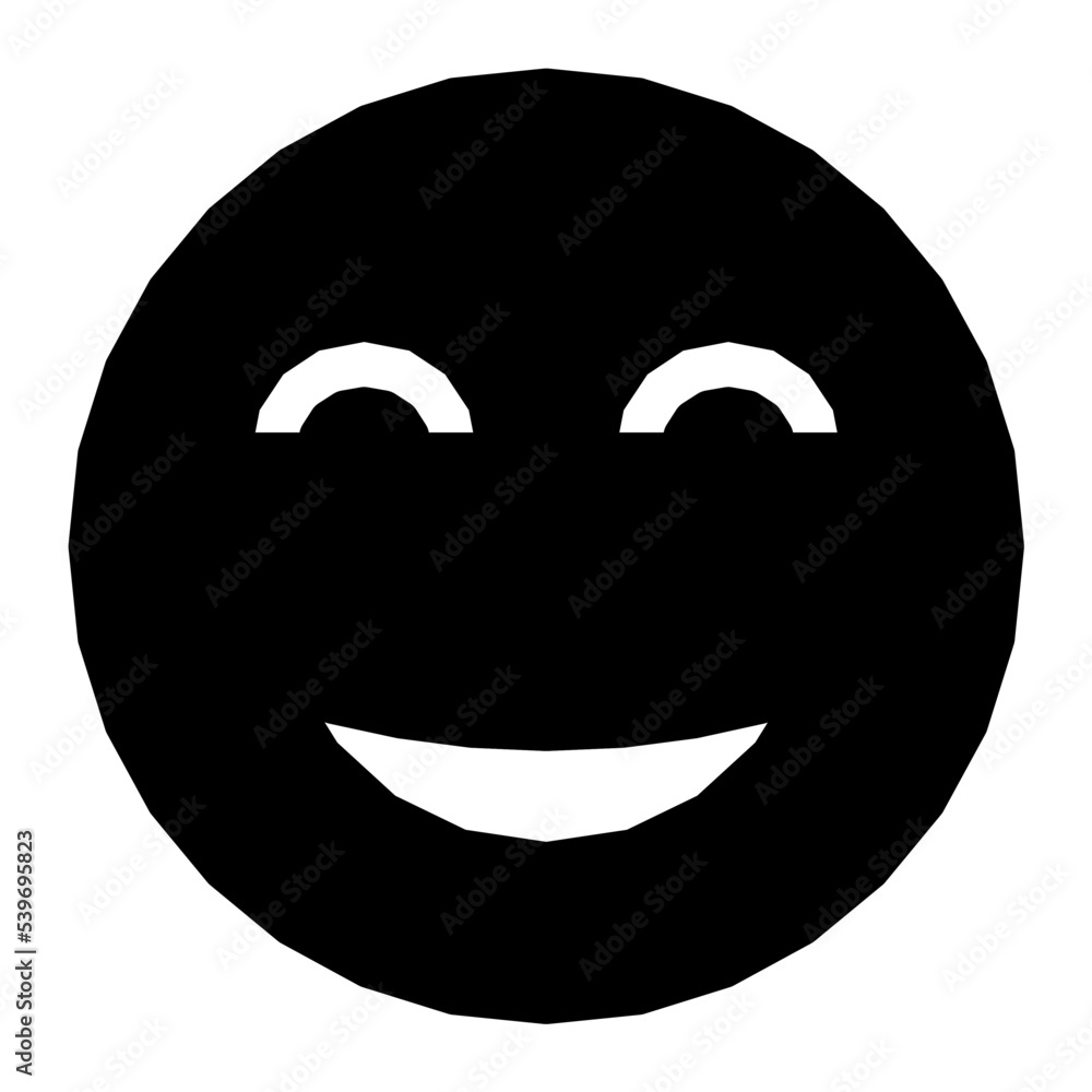 Smile Emoticon Flat Vector Icon Smile Emoticon Flat Vector Icon