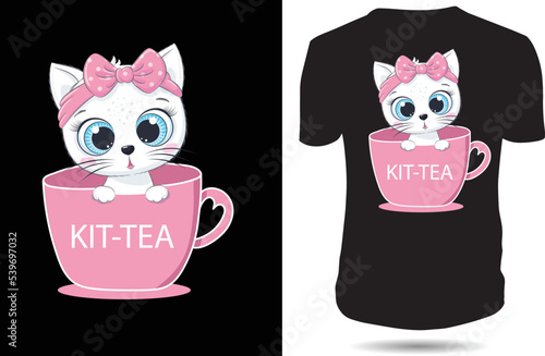 Cat Lover T-shirt, cat t shirt design vector. Typography, quote, cat t shirt design. Cat t shirt design for cat lover. design - 16