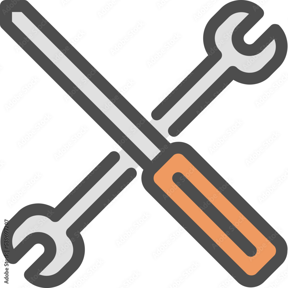 wrench screwdriver icon wrench screwdriver icon