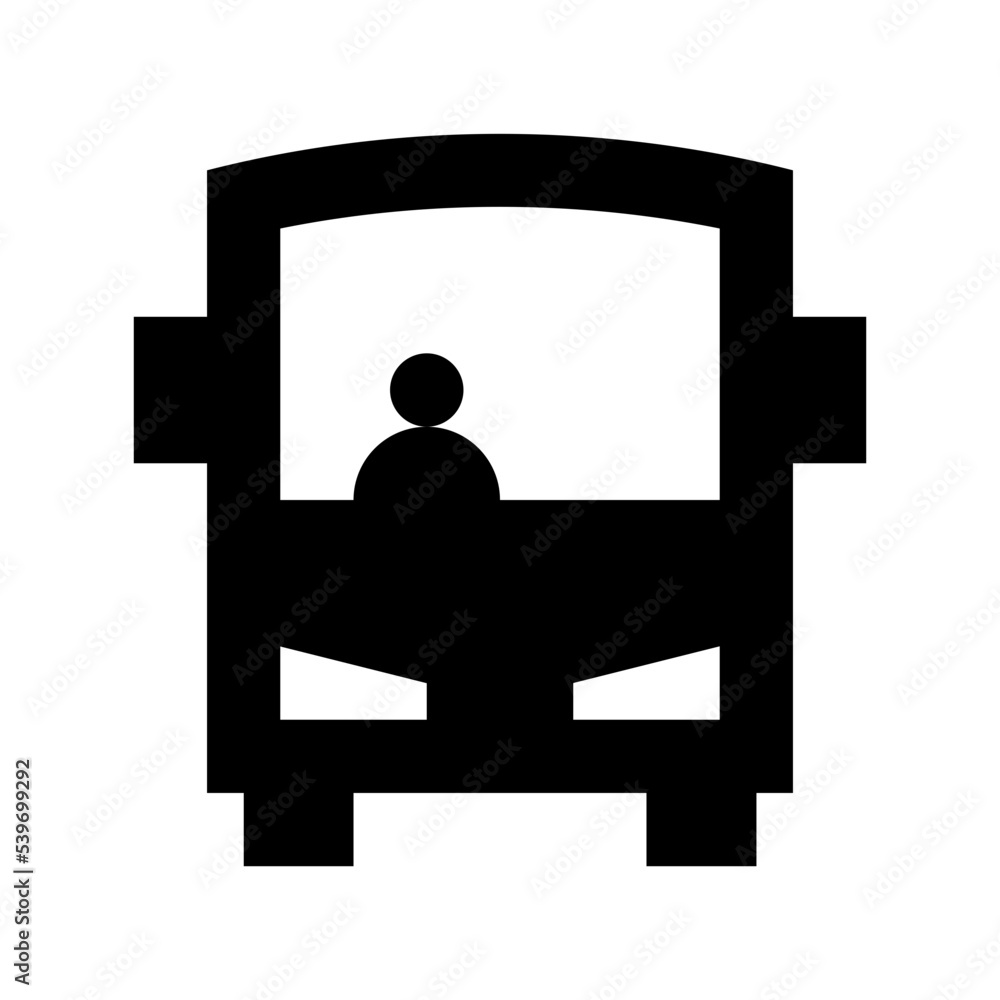 Public Bus Flat Vector Icon Public Bus Flat Vector Icon