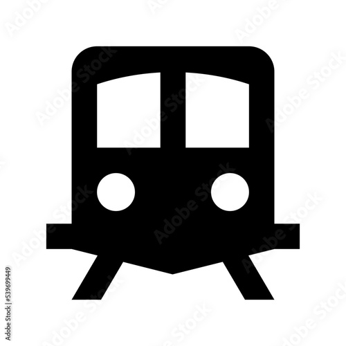 Tram Flat Vector Icon