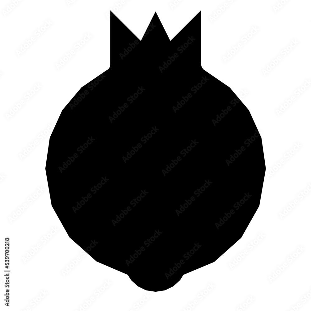 Pomegranate Flat Vector Icon