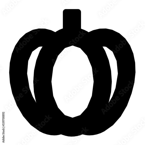 Bell Pepper Flat Vector Icon