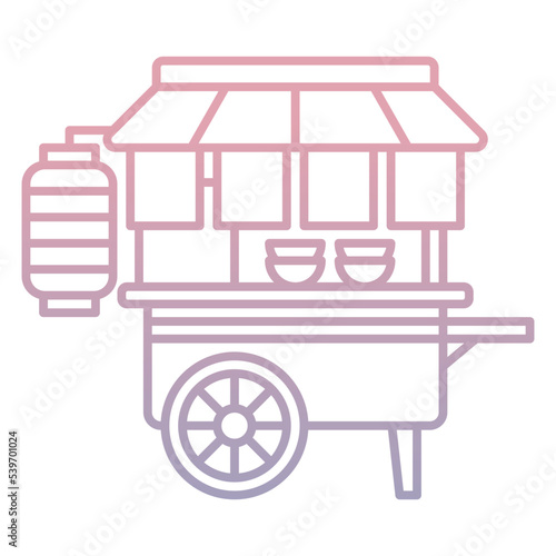 ramen in pushcart stall