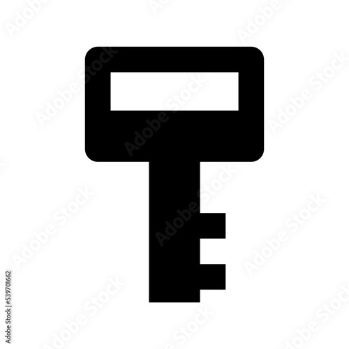 Key Flat Vector Icon