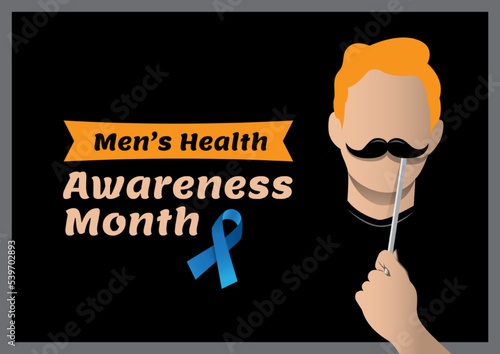 Prostate cancer awareness month vector illustration