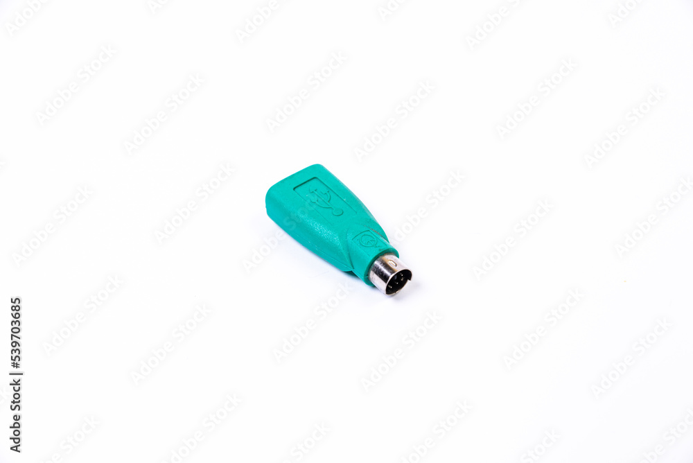 various converter cables adapters for computers and smartphones HDMI VGA USB DVI DP isolated on white various converter cables adapters for computers and smartphones HDMI VGA USB DVI DP isolated on white