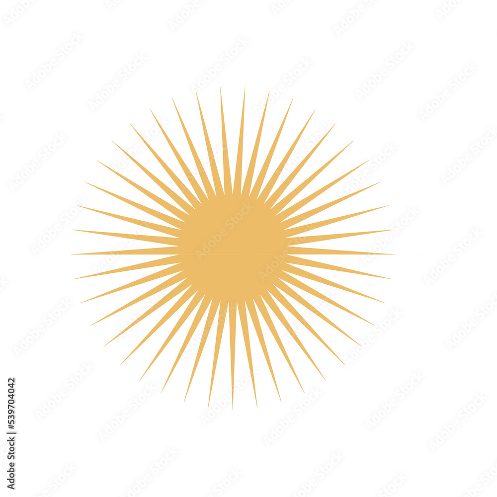 Flat vector hippy boho illustration. Hand drawn retro groovy elements, star, sun. Flat vector hippy boho illustration. Hand drawn retro groovy elements, star, sun.