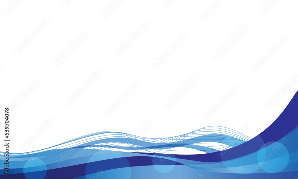 Blue curve wave backdrop background clipart Stock Vector Adobe Stock