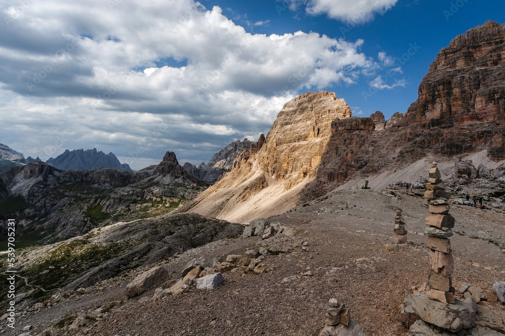 panorama góry Dolomity lato