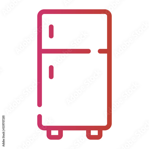 refrigerator gradient icon