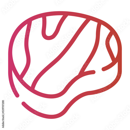 sirloin steak gradient icon