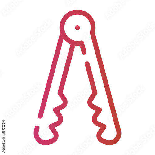 tongs gradient icon