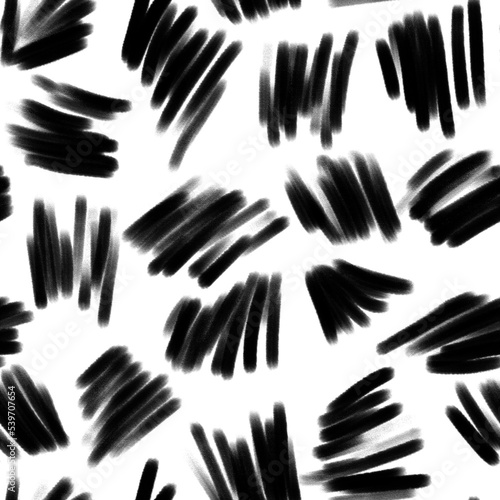 Seamless hand draw sketch, animal prints, brush effects.