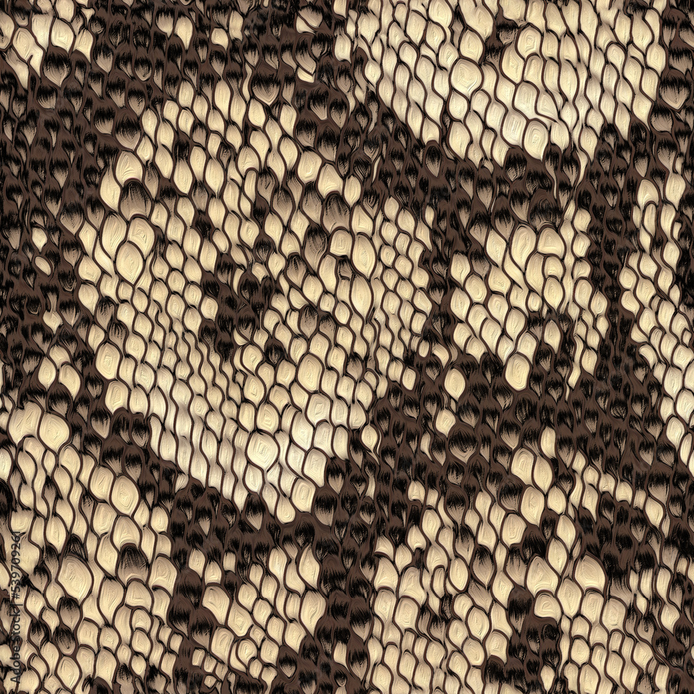 Seamless snake texture, python pattern. Seamless snake texture, python pattern.