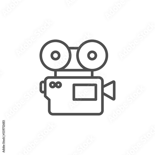 Video camera icon vector design with editable stroke. Video icon vector. video camera icon vector. movie sign. cinema