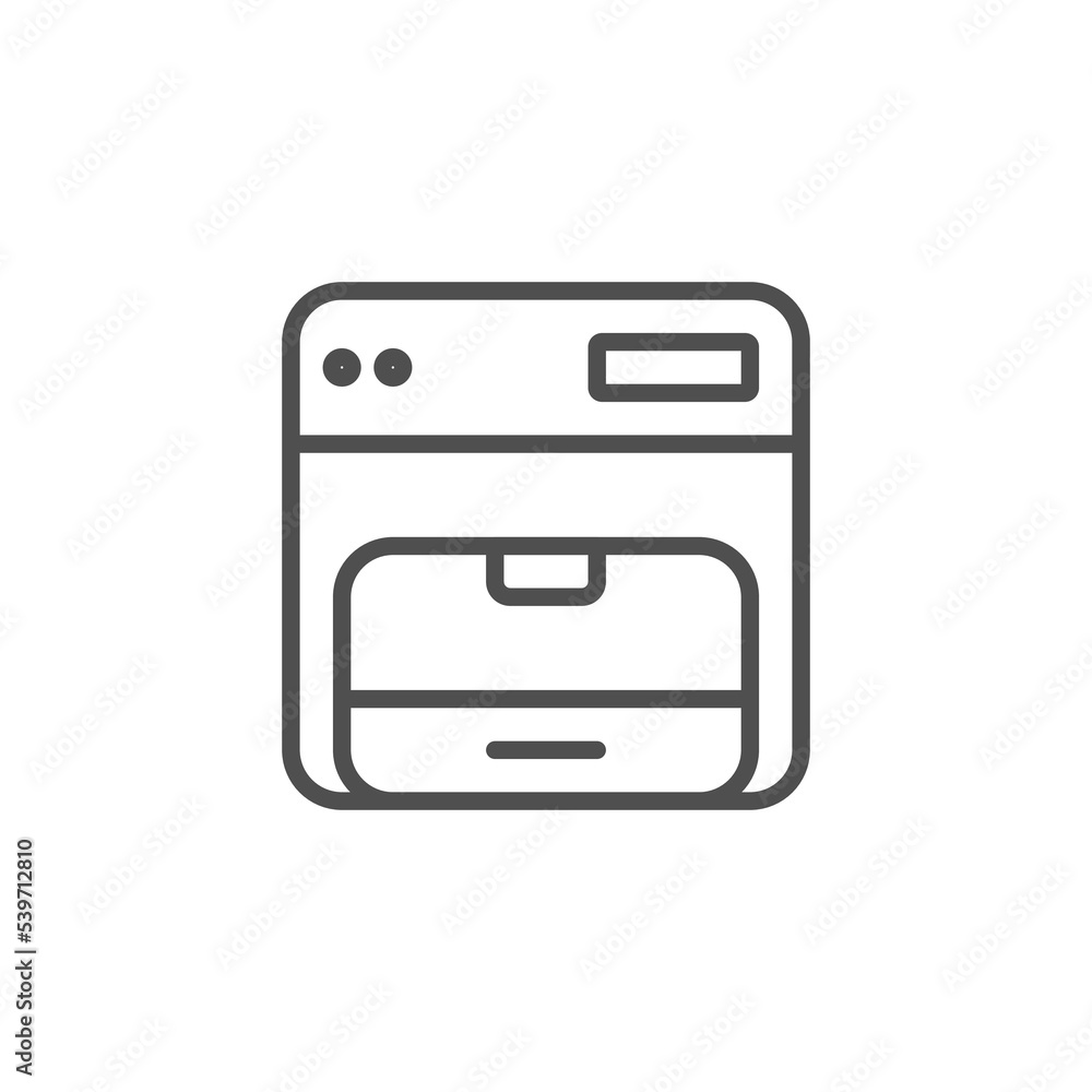 Copier vector icon on white background. Flat vector copier icon symbol sign from modern electronic devices collection for mobile concept and web apps design.