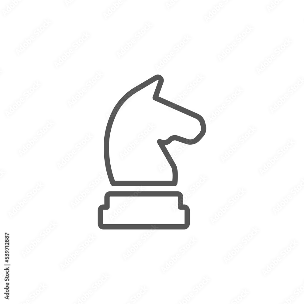 Knight chess icon. Horse chess icon. Modern Black color illustration of knight chess vector icon for web design Knight chess icon. Horse chess icon. Modern Black color illustration of knight chess vector icon for web design
