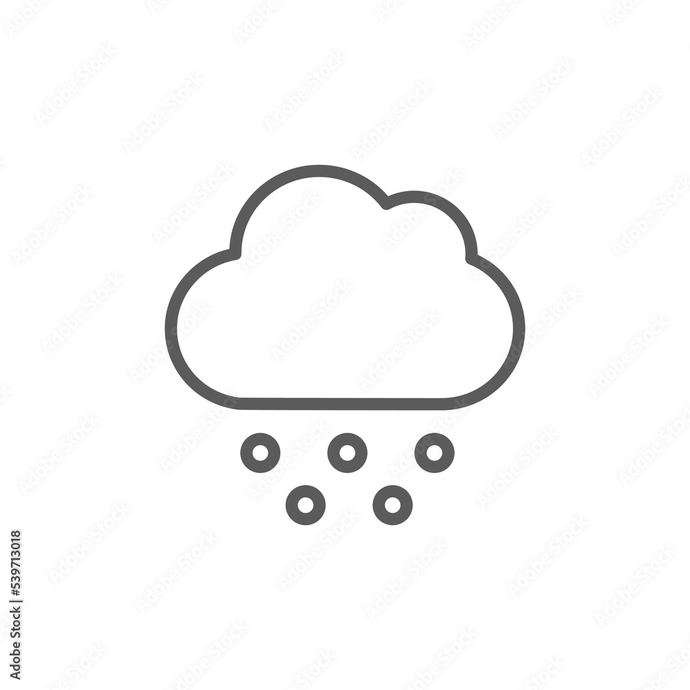 snowfall Icon, cloud with snow icon image. Winter city related vector snowfall Icon, cloud with snow icon image. Winter city related vector