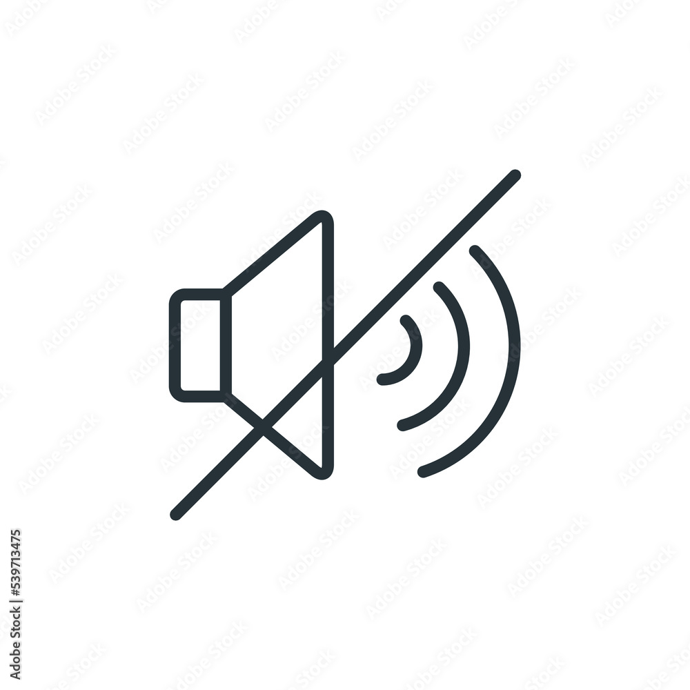 Audio speaker mute flat icon for apps and websites, Sound Off Icon Vector Design Flat Style Symbol Audio speaker mute flat icon for apps and websites, Sound Off Icon Vector Design Flat Style Symbol