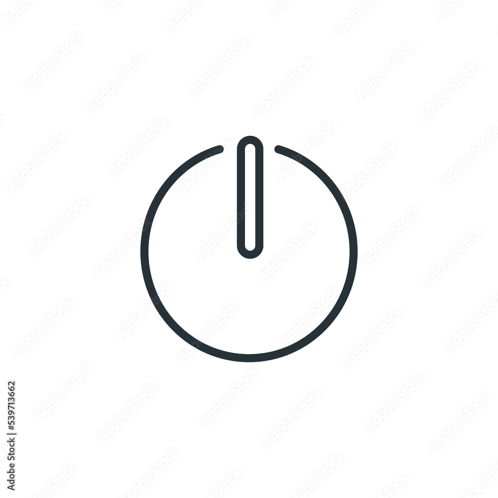 On Off switch vector icon, Start Push Power Button Isolated On White Background. Start icon. Power icon. Power button On Off switch vector icon, Start Push Power Button Isolated On White Background. Start icon. Power icon. Power button