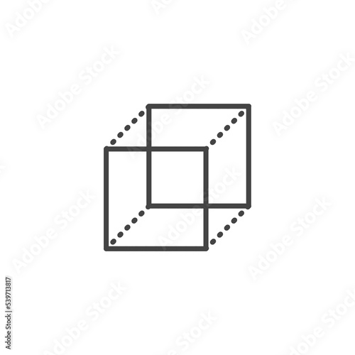 Cube vector icons. Black Cube icons. Cube, Cubic or Box Icon Illustration As A Simple Vector Sign & Trendy Symbol for Design, Websites, Presentation or Mobile Application.