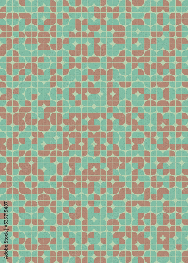 Fototapeta premium Abstract Geometric Pattern generative computational art illustration