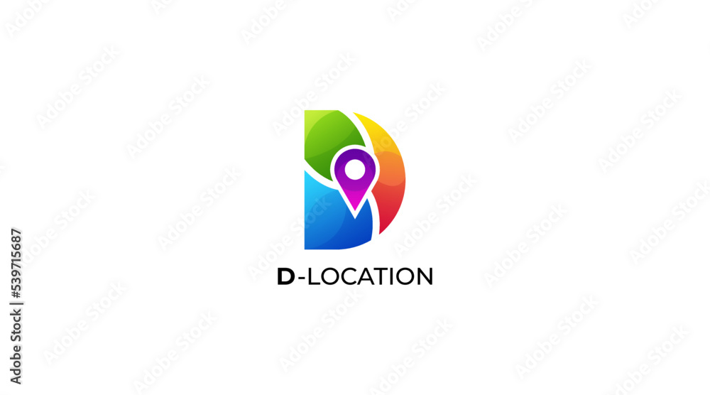 Colourful Letter D Pin Point Map Simple Logo design Icon Vector Template
Colourful Letter D Pin Point Map Simple Logo design Icon Vector Template