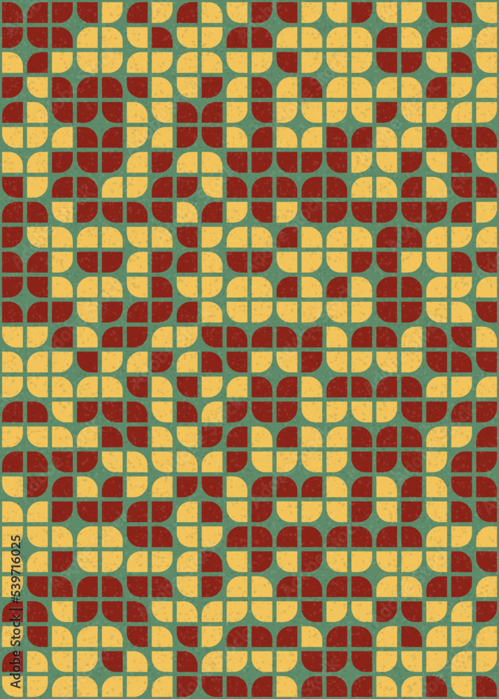 Fototapeta premium Abstract Geometric Pattern generative computational art illustration