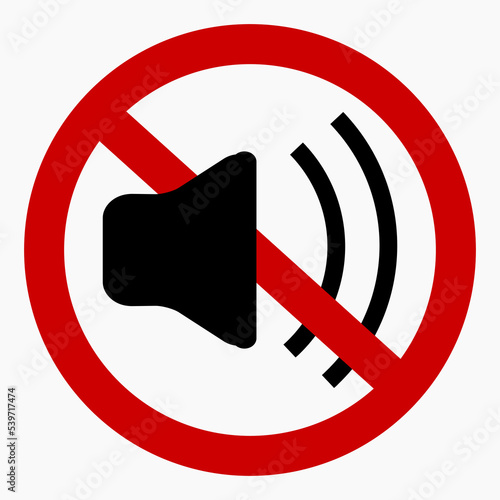 Quiet. Not loud. Keep quiet. Sound ban. No sound. Silence. Vector icon.