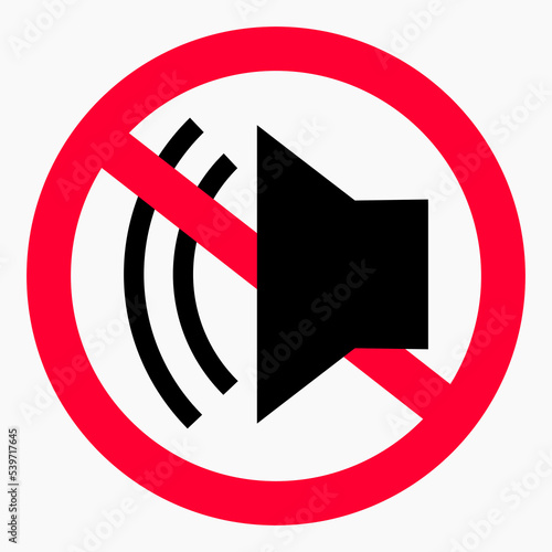 Quiet. Not loud. Keep quiet. Sound ban. No sound. Silence. Vector icon.