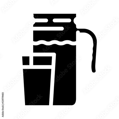 buttermilk milk product glyph icon vector. buttermilk milk product sign. isolated symbol illustration