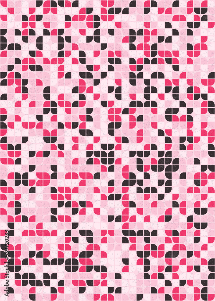 Fototapeta premium Abstract Geometric Pattern generative computational art illustration