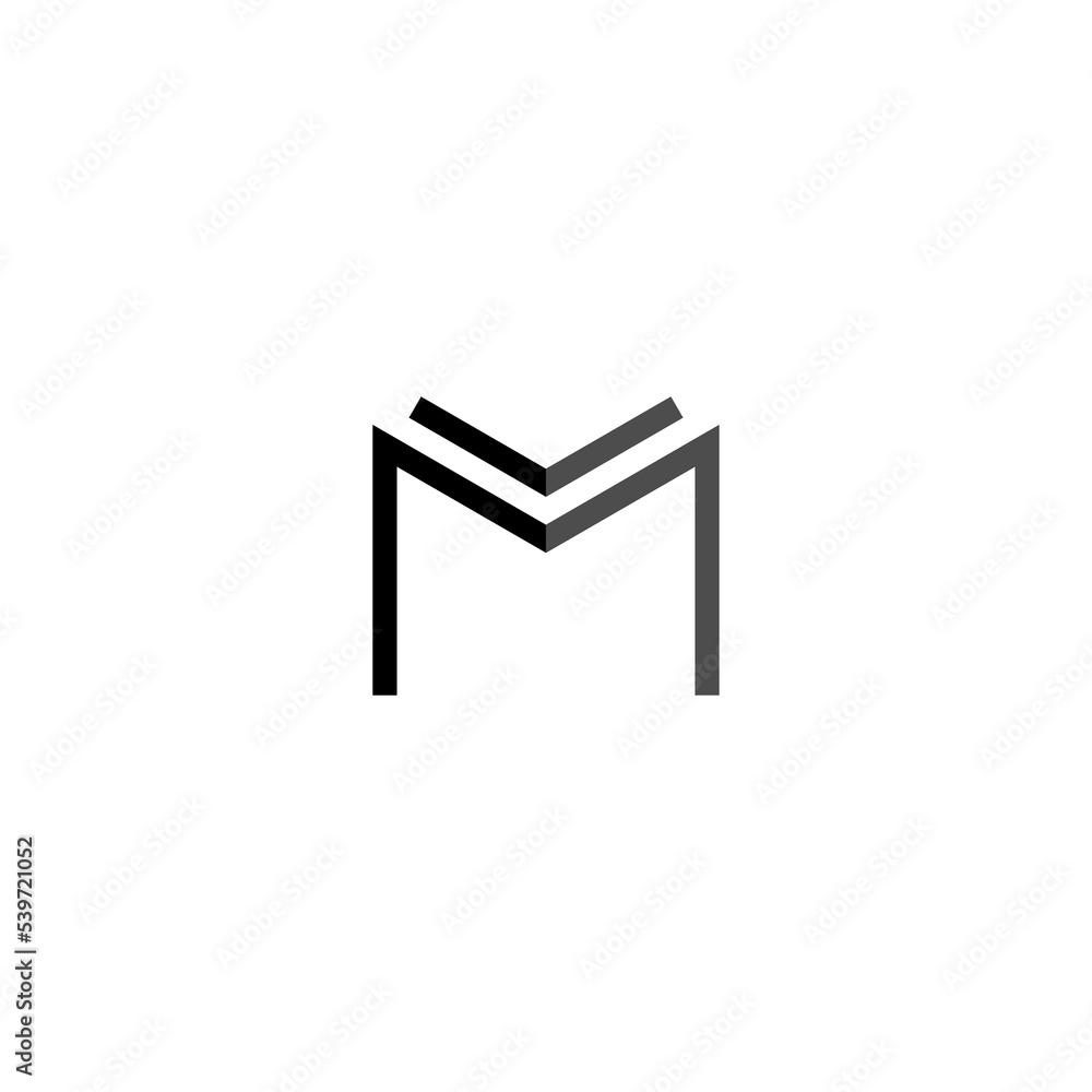 Initial M circle letter logo design Initial M circle letter logo design