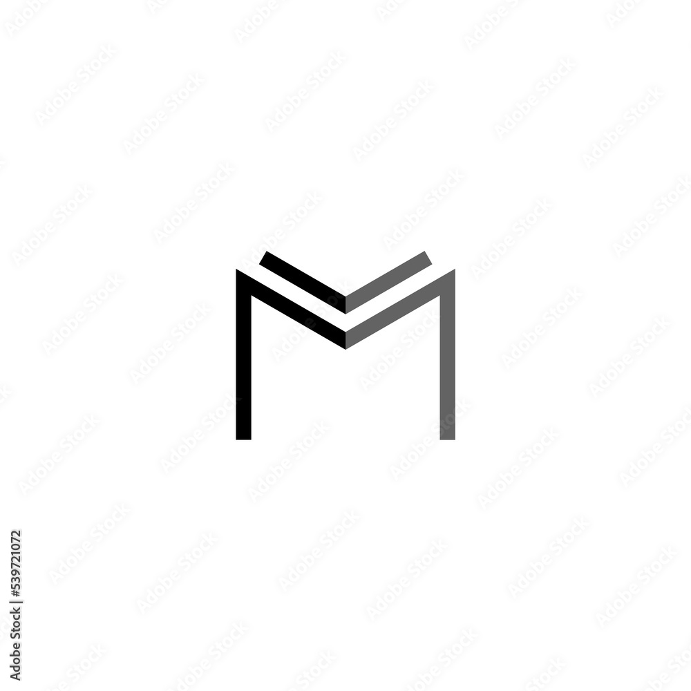 Initial M circle letter logo design Initial M circle letter logo design