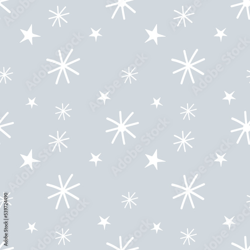 Christmas seamless pattern. Holiday wrapping paper background.