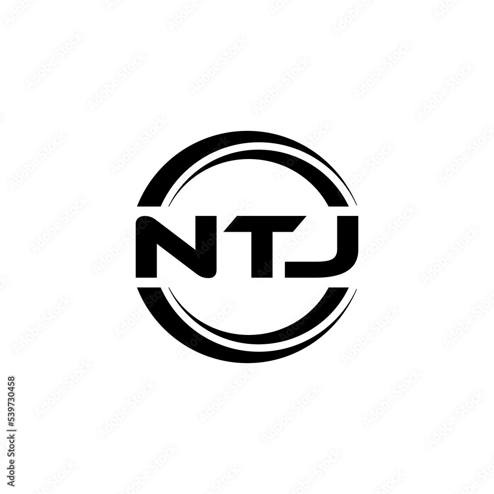 NTJ letter logo design with white background in illustrator, vector logo modern alphabet font overlap style. calligraphy designs for logo, Poster, Invitation, etc. NTJ letter logo design with white background in illustrator, vector logo modern alphabet font overlap style. calligraphy designs for logo, Poster, Invitation, etc.