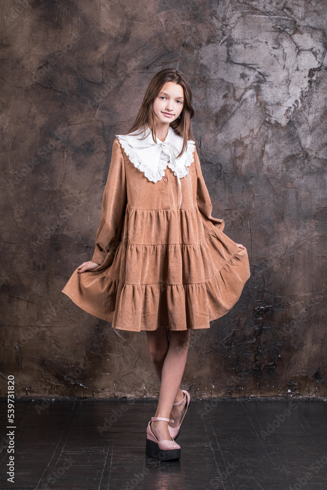 Studio portrait of a young teen girl Studio portrait of a young teen girl