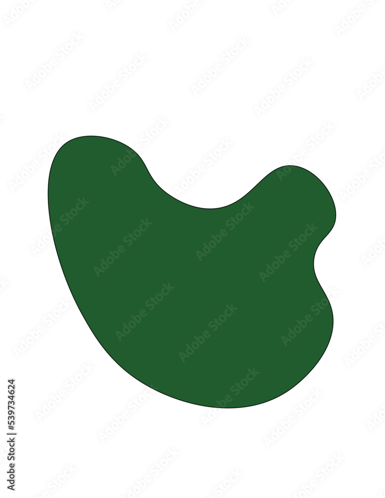 illustration of a green background blob
