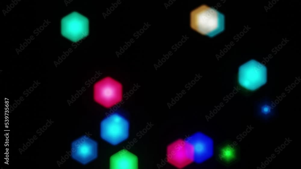 multicolored hexagonal shape bokeh abstract motion graphic design multicolored hexagonal shape bokeh abstract motion graphic design