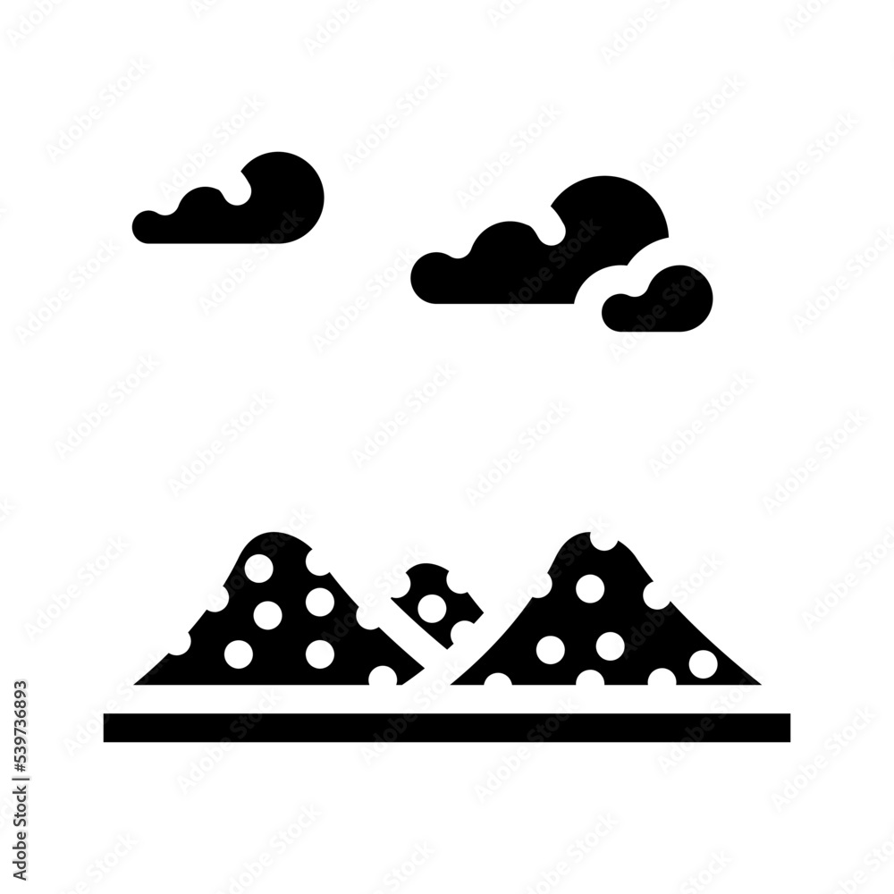 fleur de sel glyph icon vector. fleur de sel sign. isolated symbol illustration fleur de sel glyph icon vector. fleur de sel sign. isolated symbol illustration