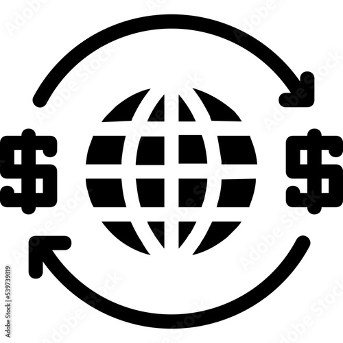 world currency exchange icon