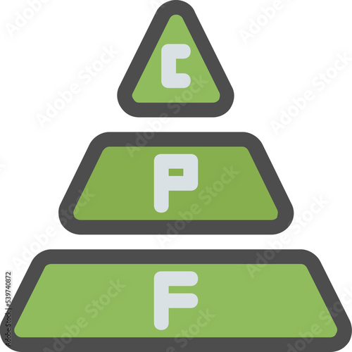 ketogenic pyramid icon