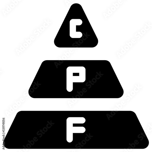 ketogenic pyramid icon