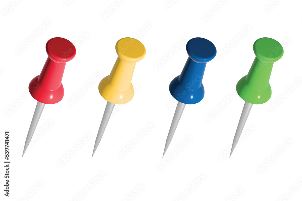 push pins 3D set on png back ground, arrow set,for note and paper push pins 3D set on png back ground, arrow set,for note and paper