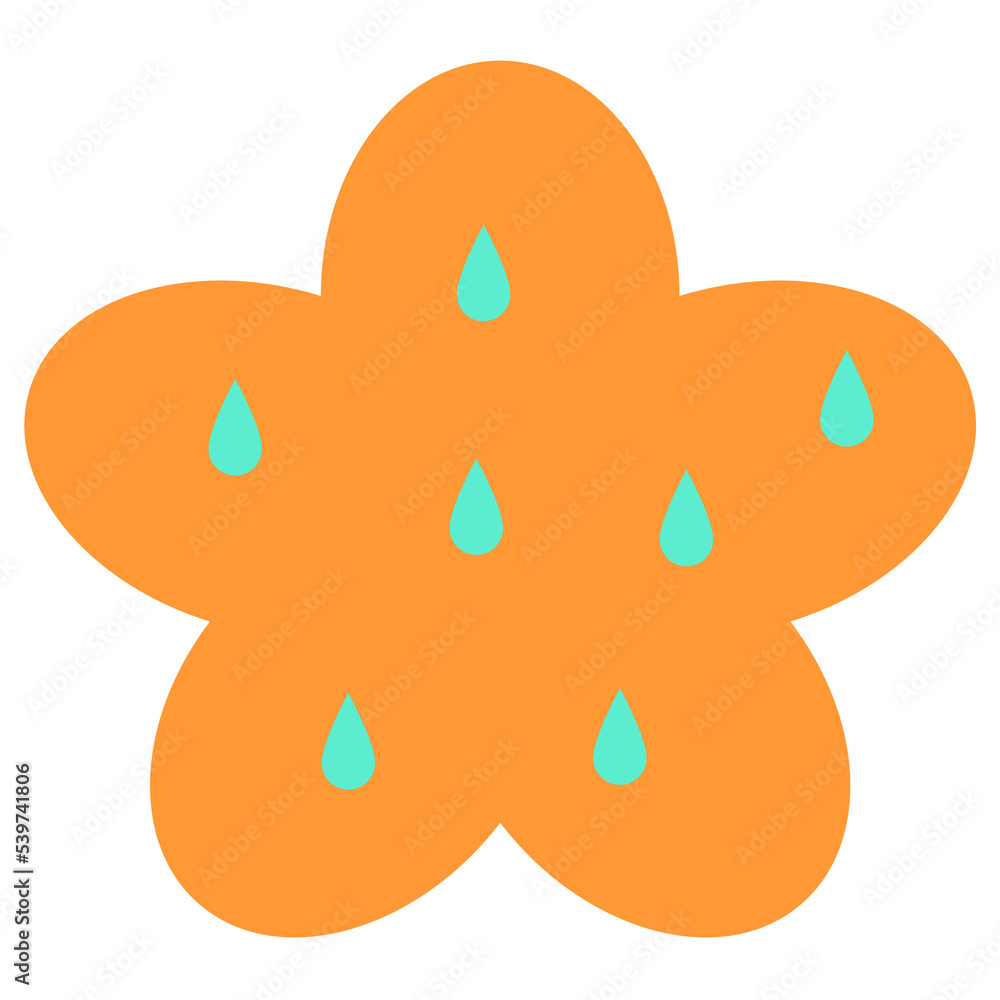 orange floral orange floral